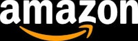 the amazon logo on a black background